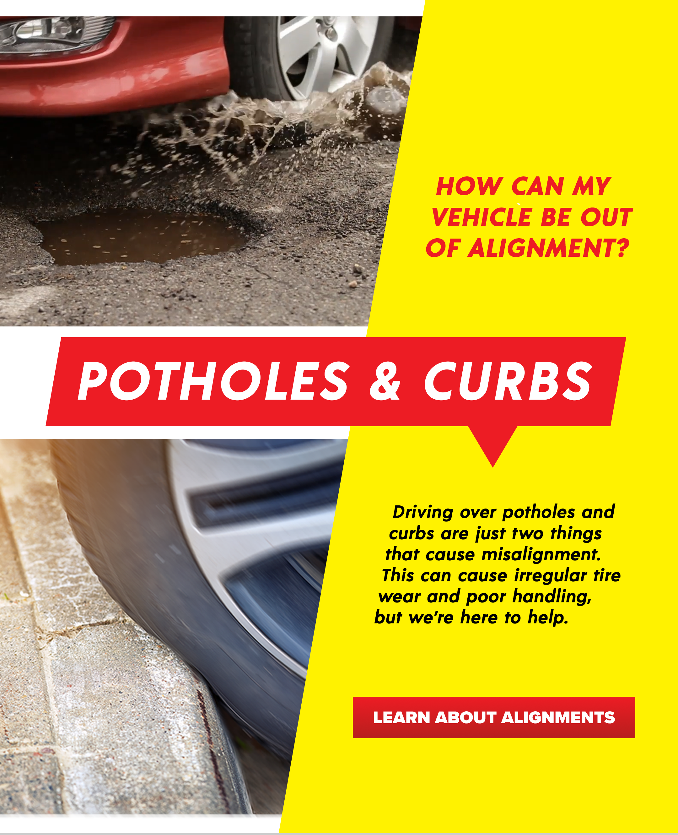 How can my vehicle be out of alignment?