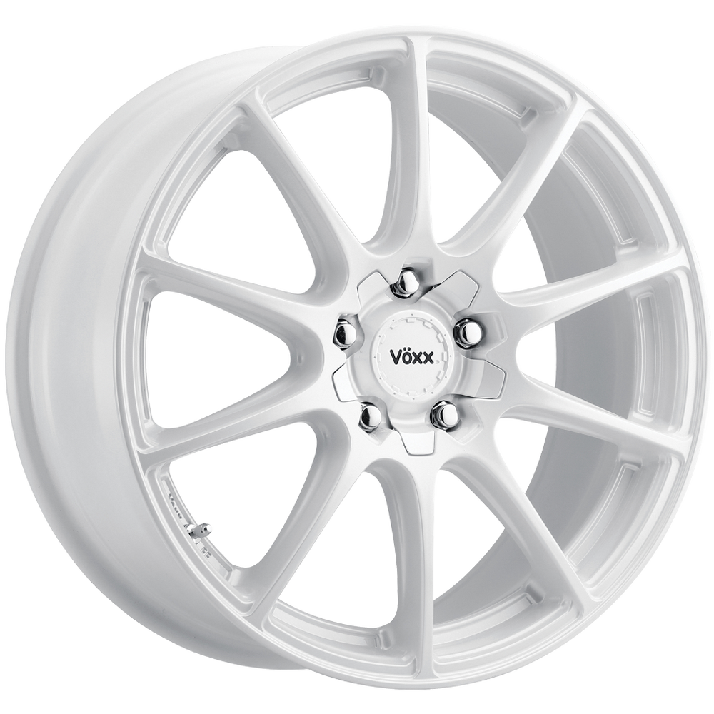 NO.4824　ＶＯＸ（ヴォックス）　水冷４サイクルエンジン　ＦＩ車　パールホワイト　☆彡 Voxx Road Wheels Cotto Wheel White Finish - Les Schwab