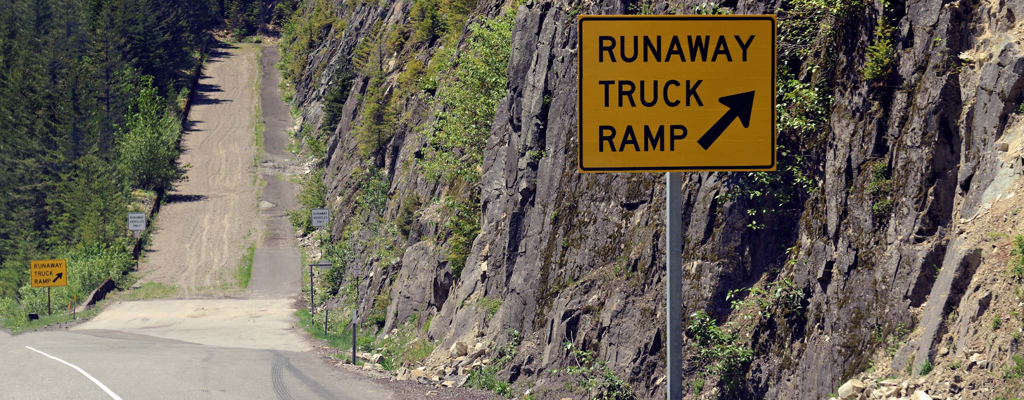 Runaway truck ramp.