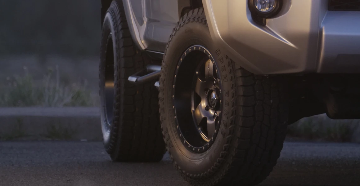 Specialized tires on an SUV