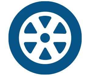 Icon of a wheel and tire assembly