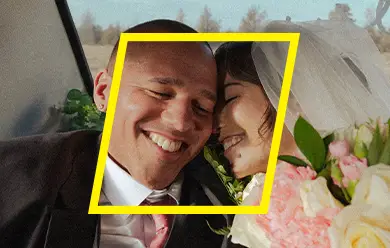 Happy couple that was just married