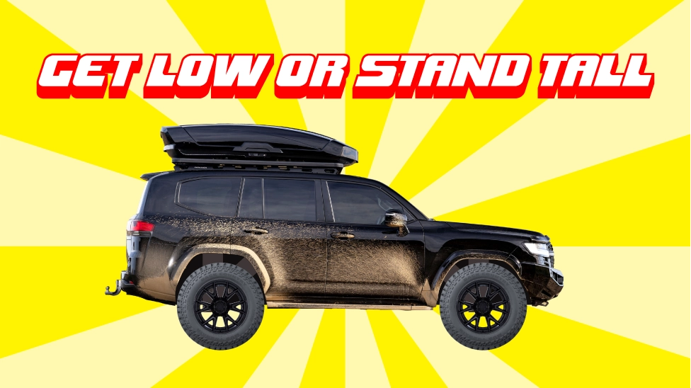 Black lifted SUV