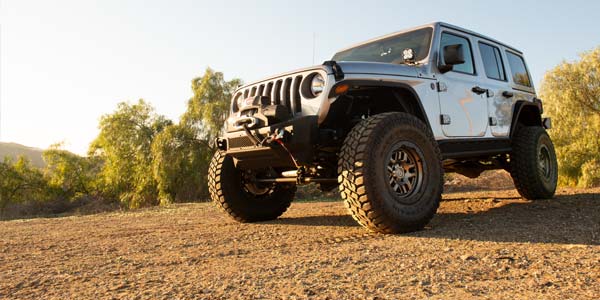 A lineup of wheels with different finishes.