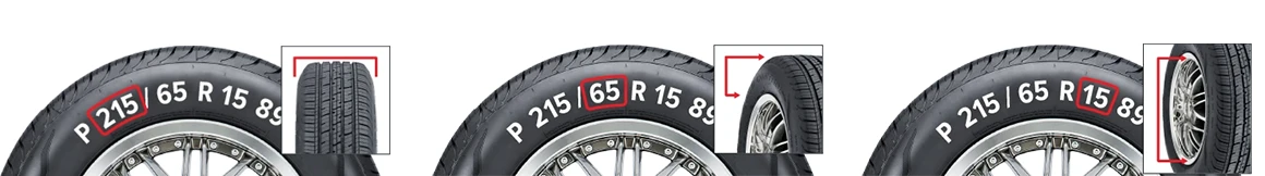 Tires size variations