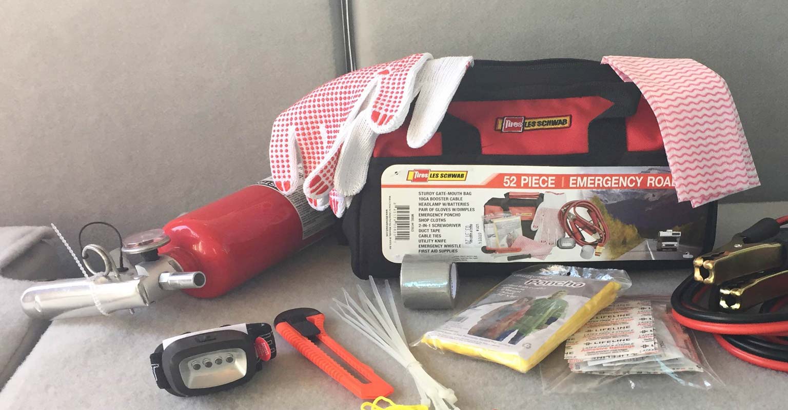 Be a Hero with a Summer Road Trip Safety Kit Les Schwab
