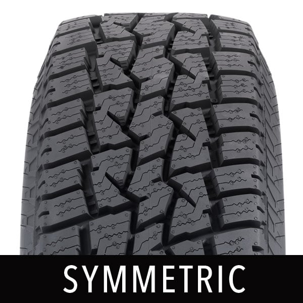 symmetric tire tread