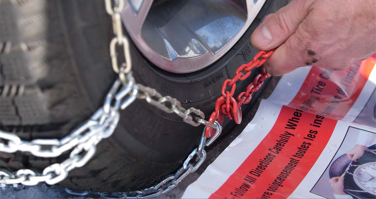 How to Put on Snow Chains and Drive Safely Les Schwab