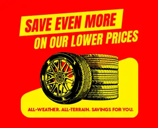 Save on select sets of All-Weather and All-Terrin Tires