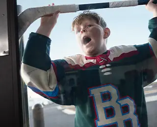Young hockey player