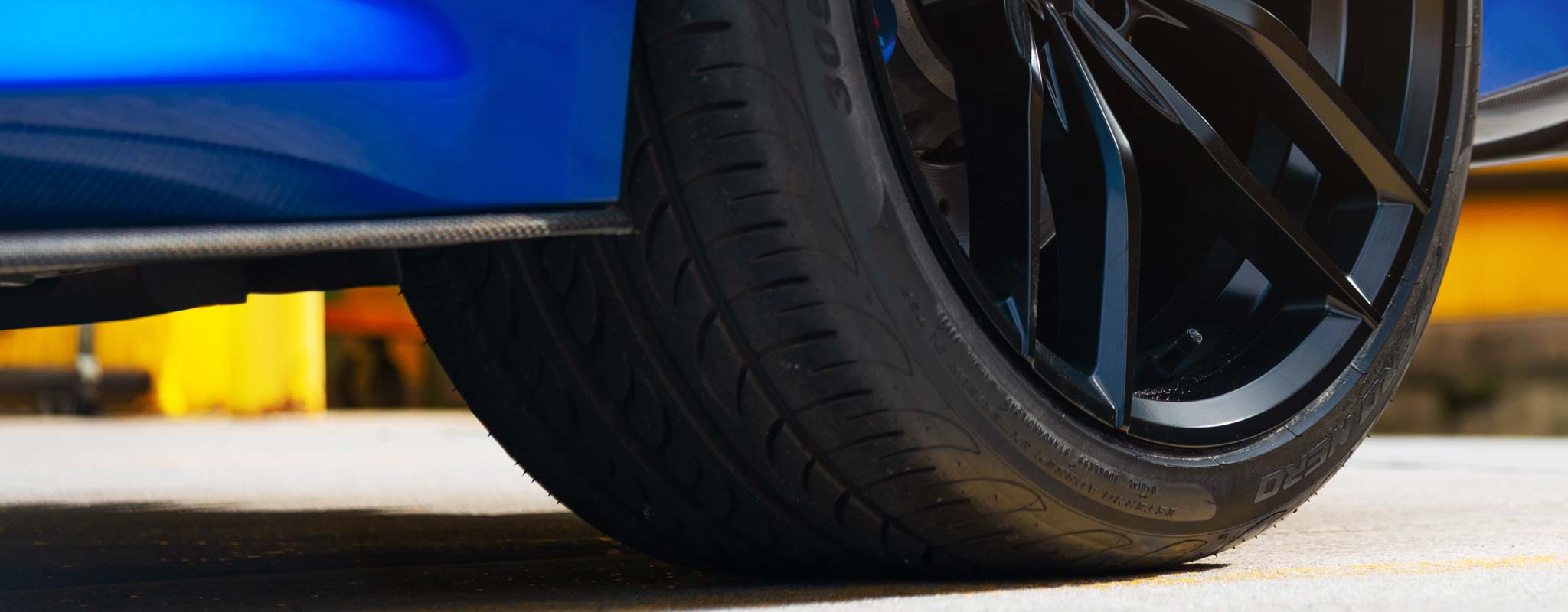 Pirelli run-flat tire on a Niche wheel.
