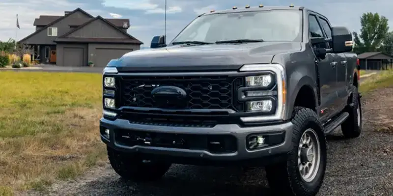 Truck with Open Range A/T Plus tires