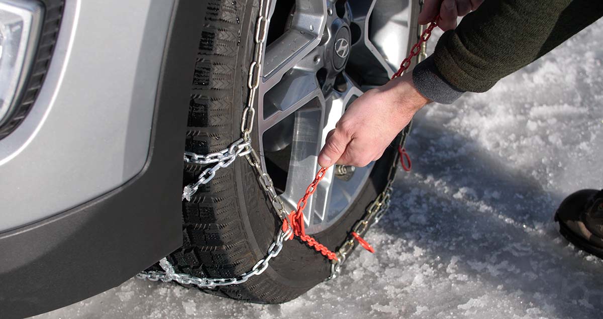 How to install snow chains on your vehicle's tires