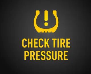 Check Tire Pressure dashboard indicator