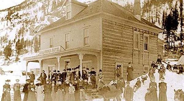 Photo: Goldminer Hotel, Courtesy Elmer Holmes, reprinted from Inn and Around Nederland by Silvia Pettem